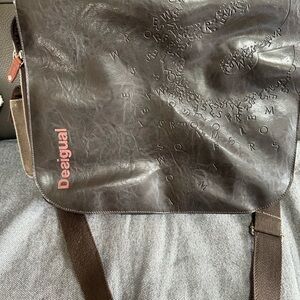 Desigual Dark Brown Men's Messenger Bag